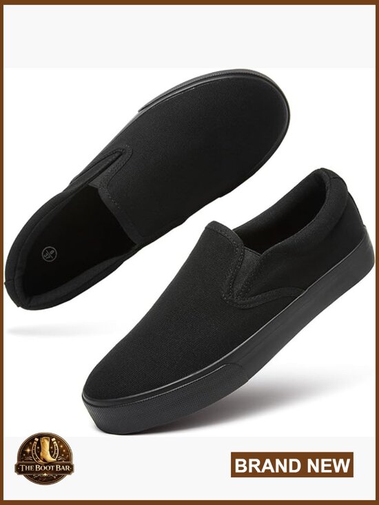Men Casual Shoes Slip on Canvas Loafers Comfortable Walking  Canvas Slip On Sneakers Low Top Loafers Non Slip Comfort Shoes